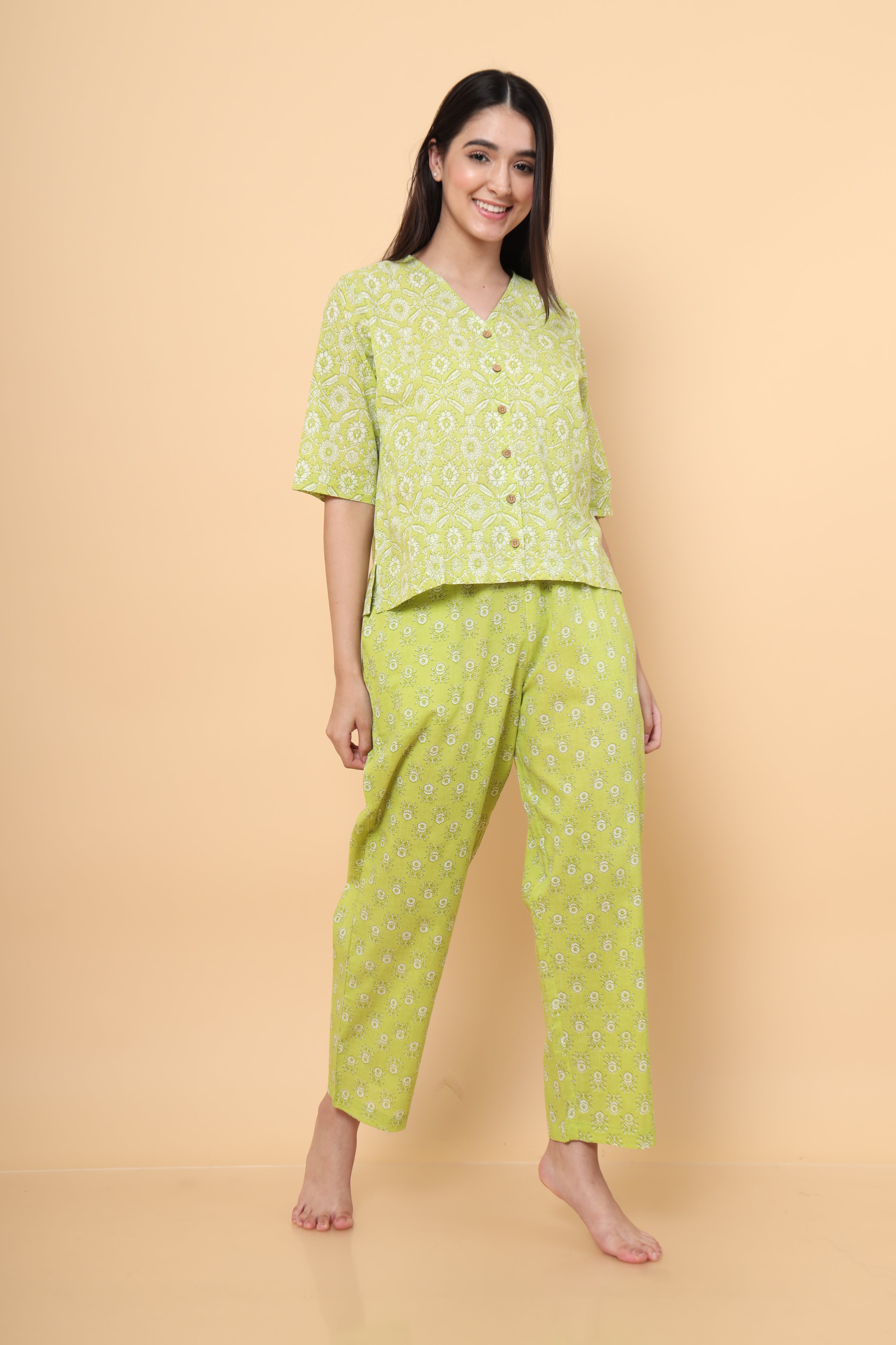 Womens best sale green pyjamas