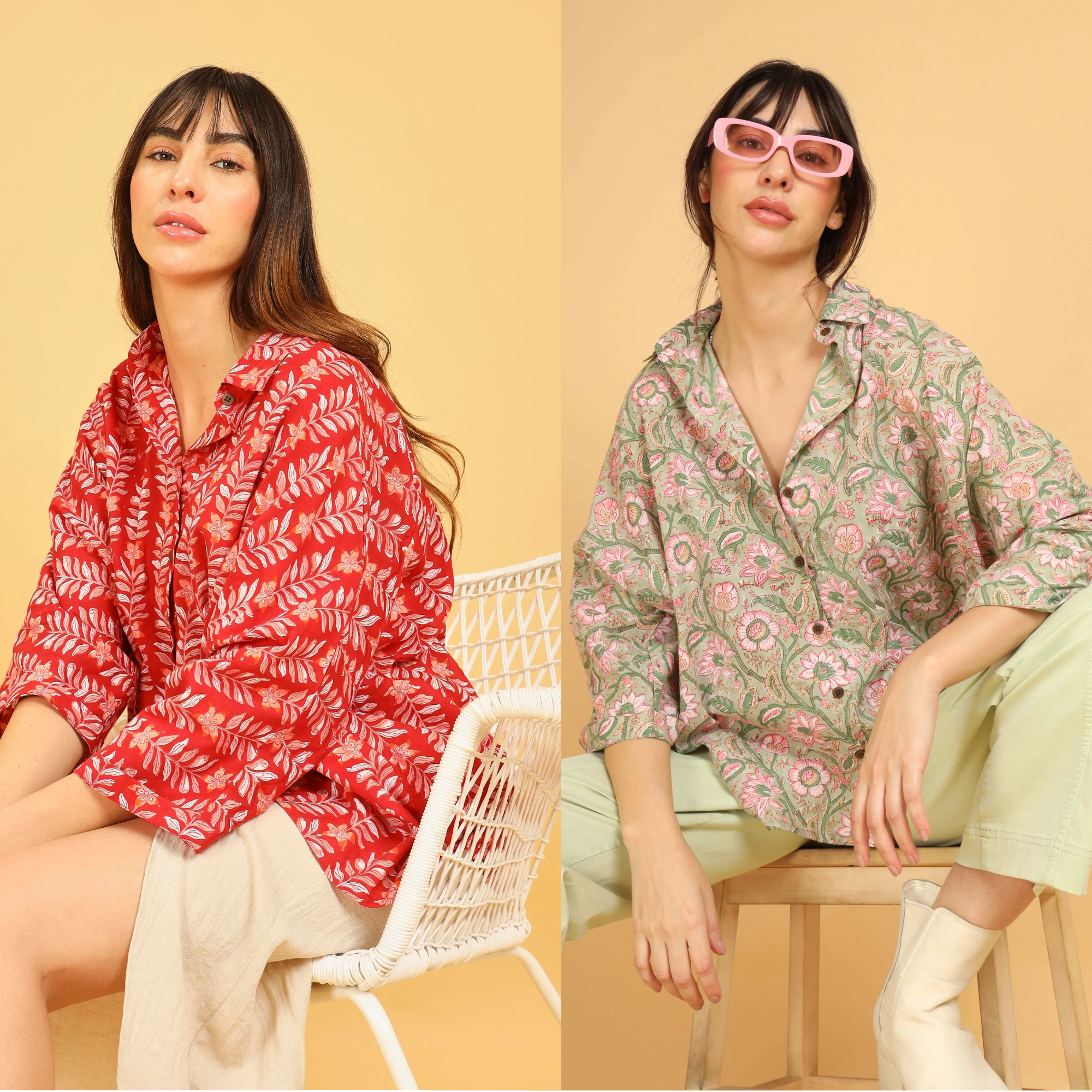 Rosemerry & Sakura Oversized Shirt