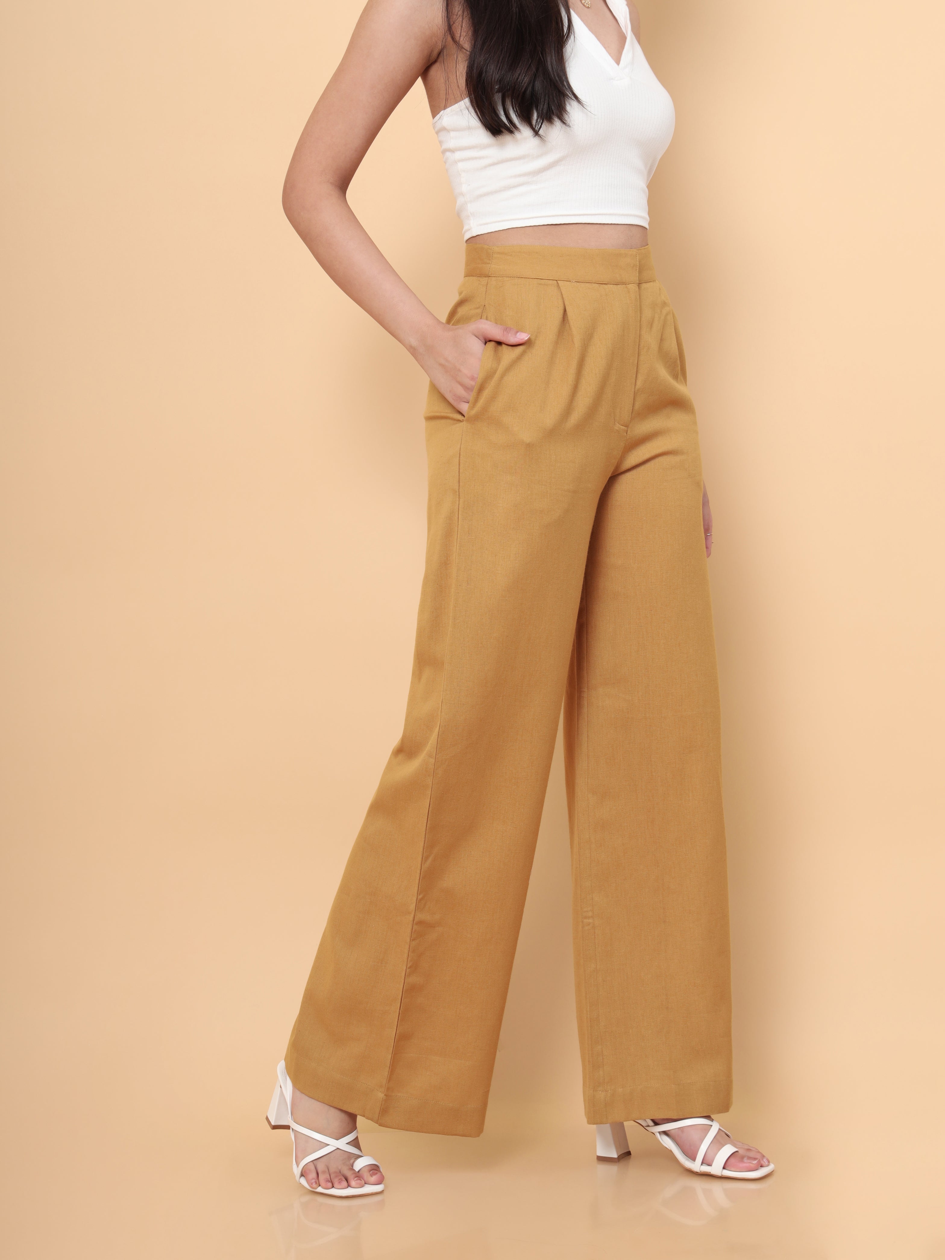 Mustard Flared Jeans